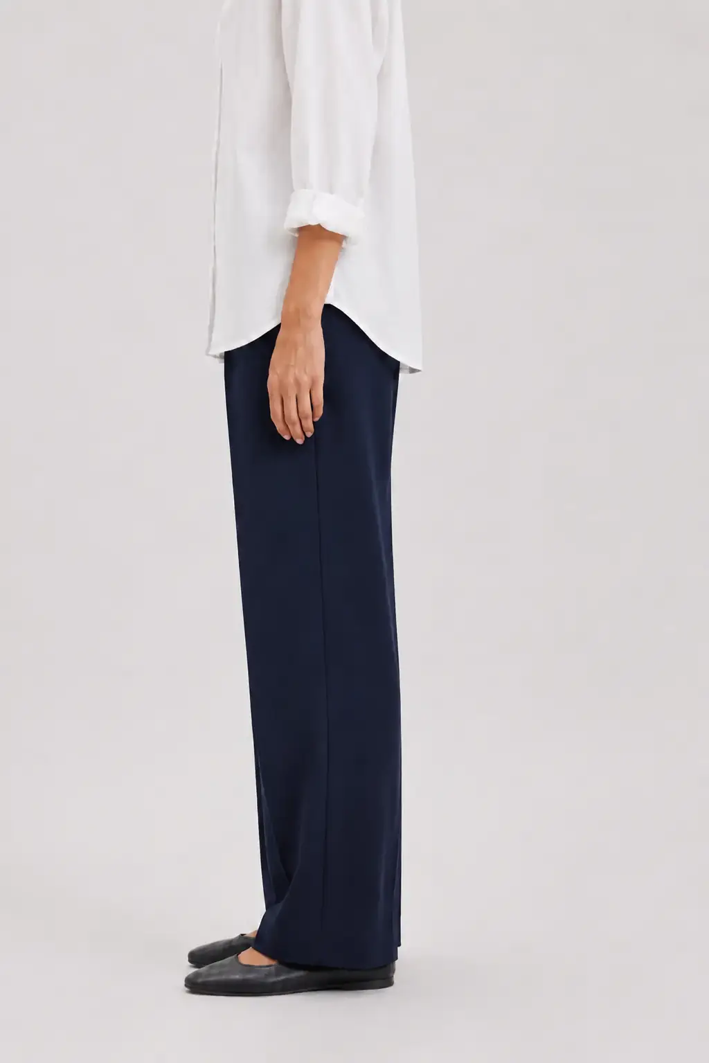 Relaxed Triacetate Trousers deep navy (2)
