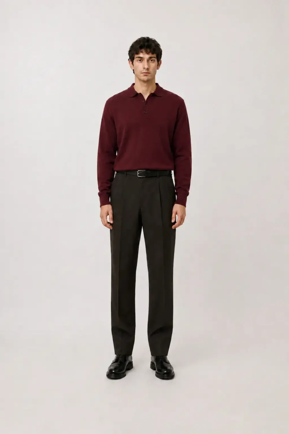 Rugby Shirt burgundy1