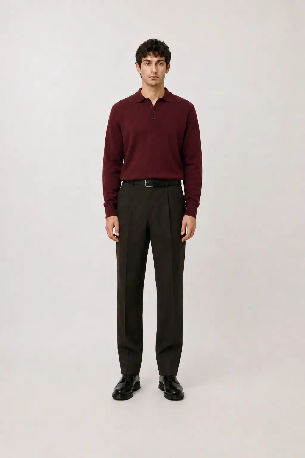Rugby Shirt burgundy1