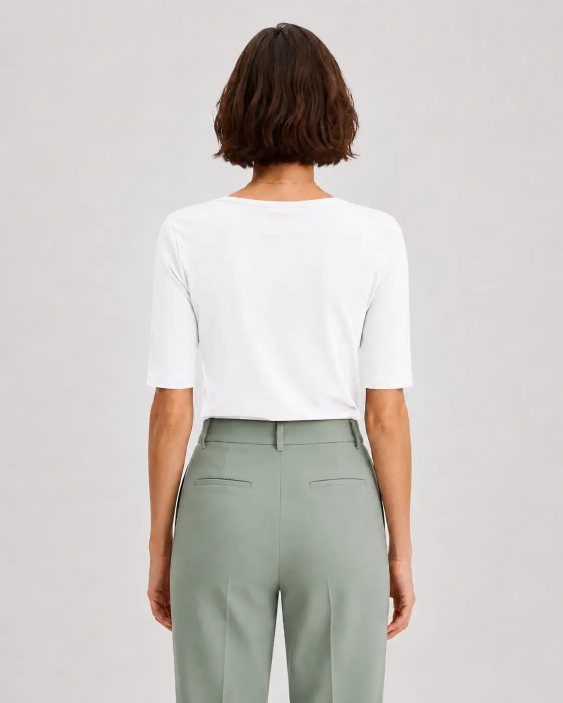 Slim Stretch Scoop Top white (3)