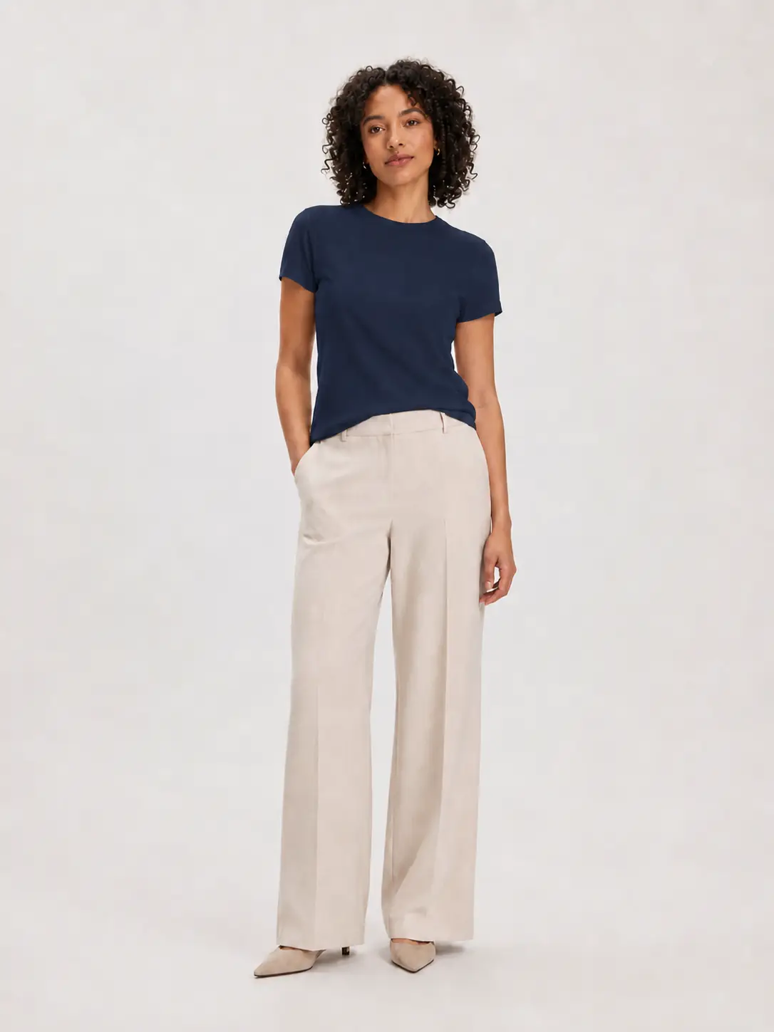 Soft Cotton Tee navy