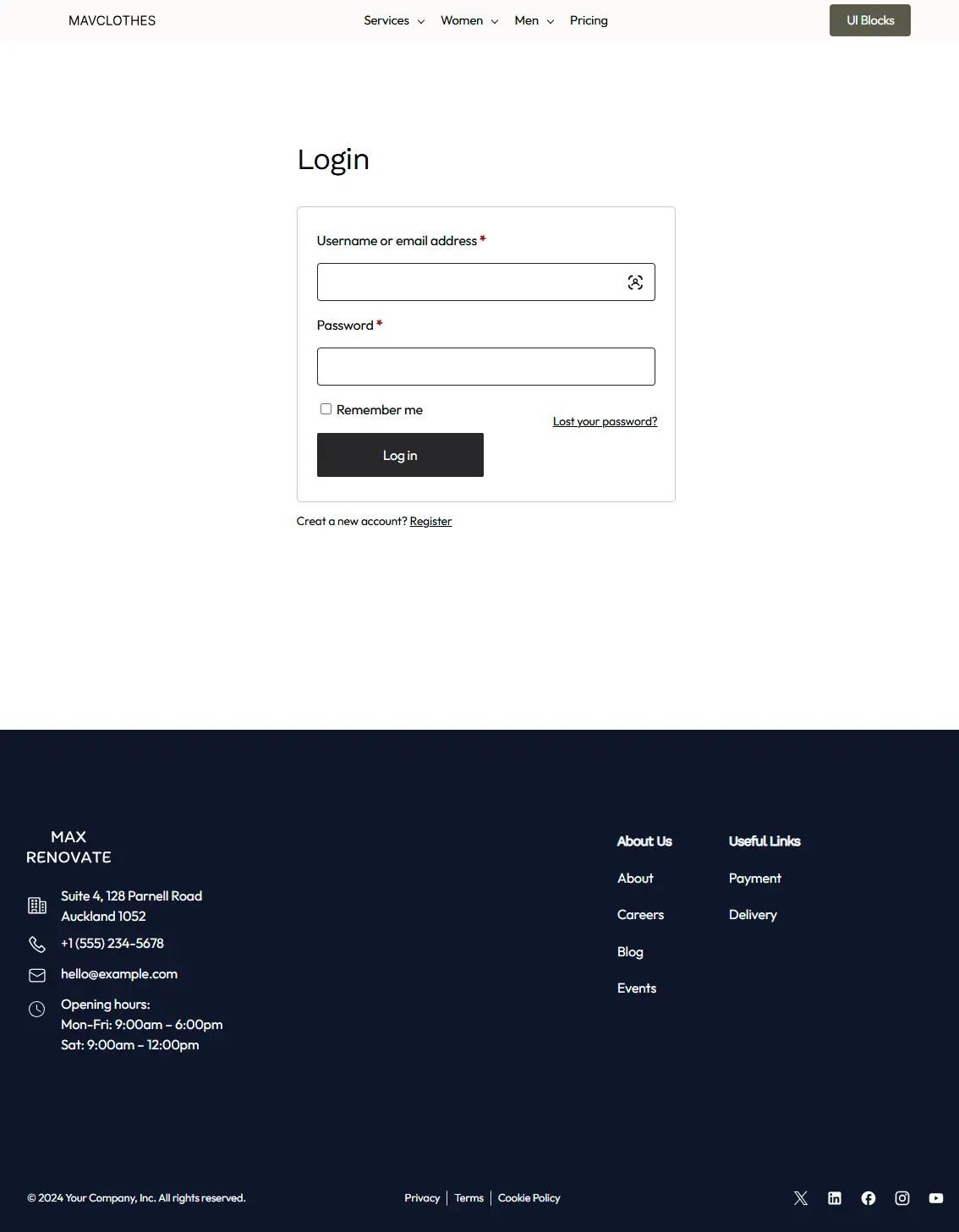 login separate